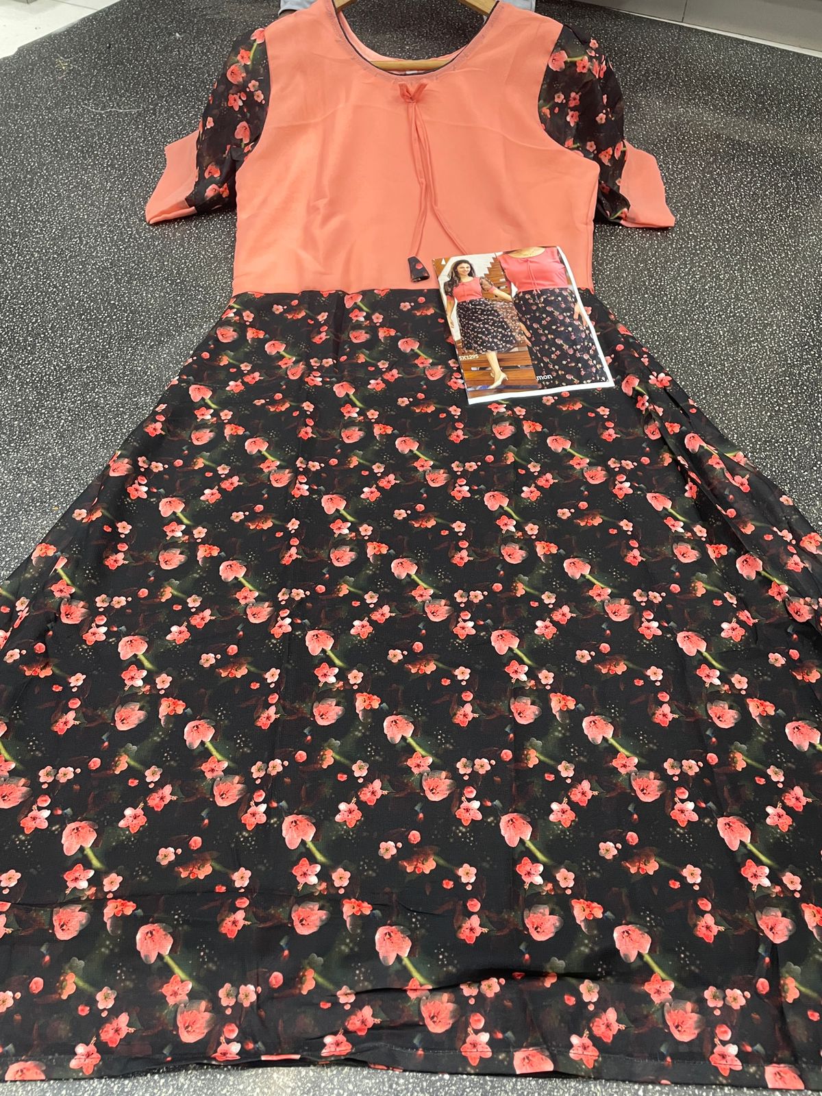 FG Printed Designer Georgette Kurtis Catalog